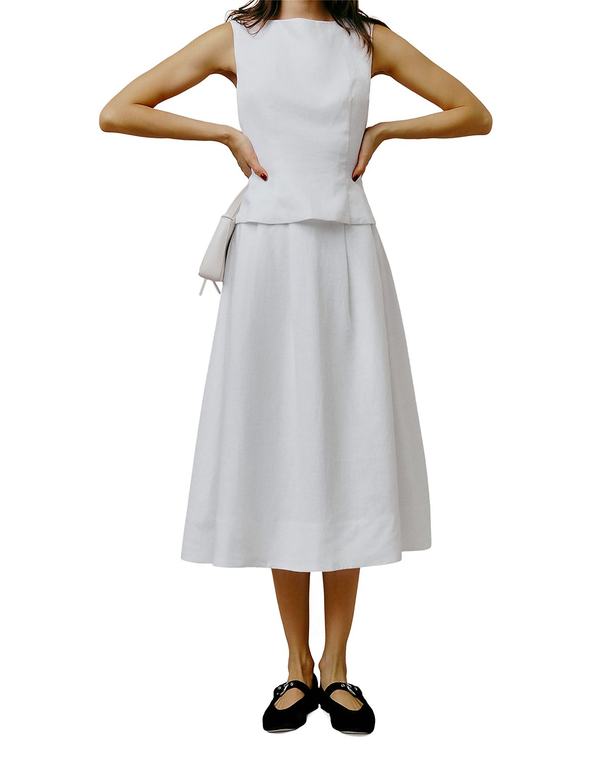 Reformation Moya Linen Two Piece Dress