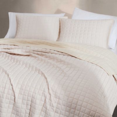 Signature Solid Tencel 3 Piece Quilt Set, King