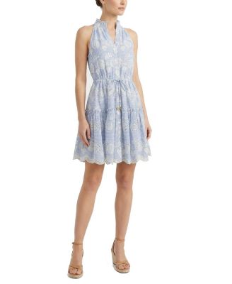 Charlotte Sleeveless Eyelet Shirt Dress