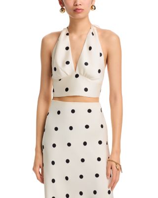 Bardot Phoebe Satin Halter Top