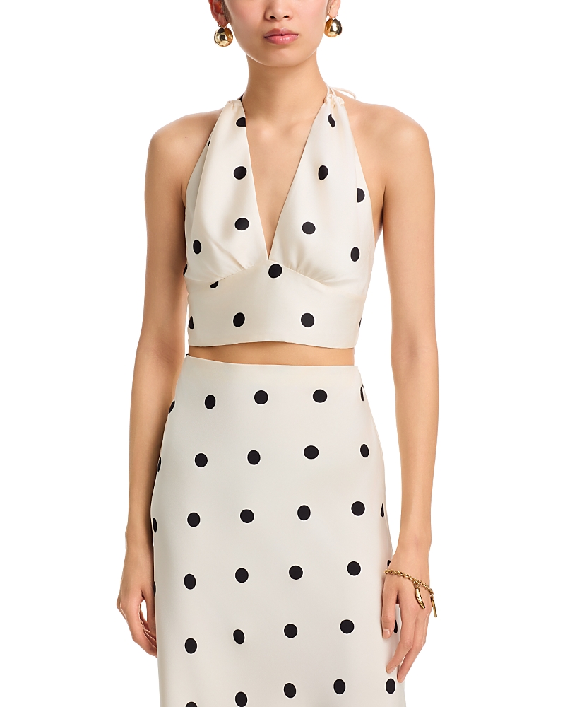 Bardot Phoebe Satin Halter Top
