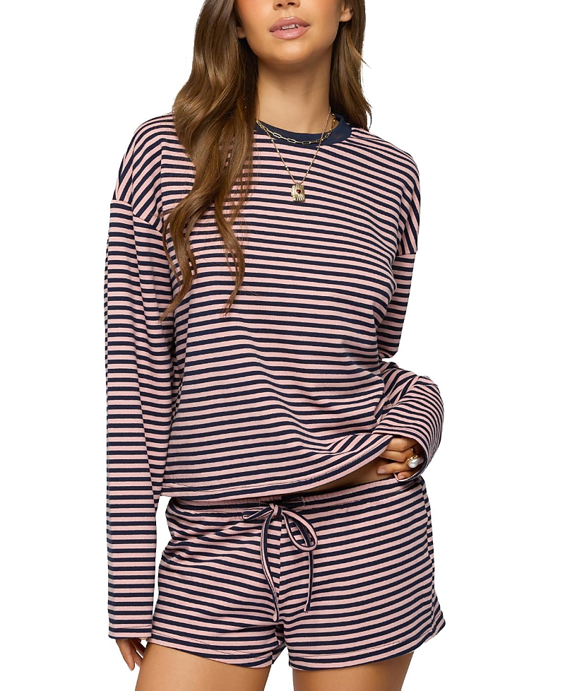 Edikted Jainee Striped Long Sleeve T Shirt