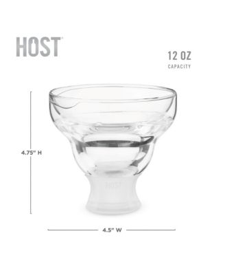  Glass FREEZE Margarita Cooling Cup, Set of 2