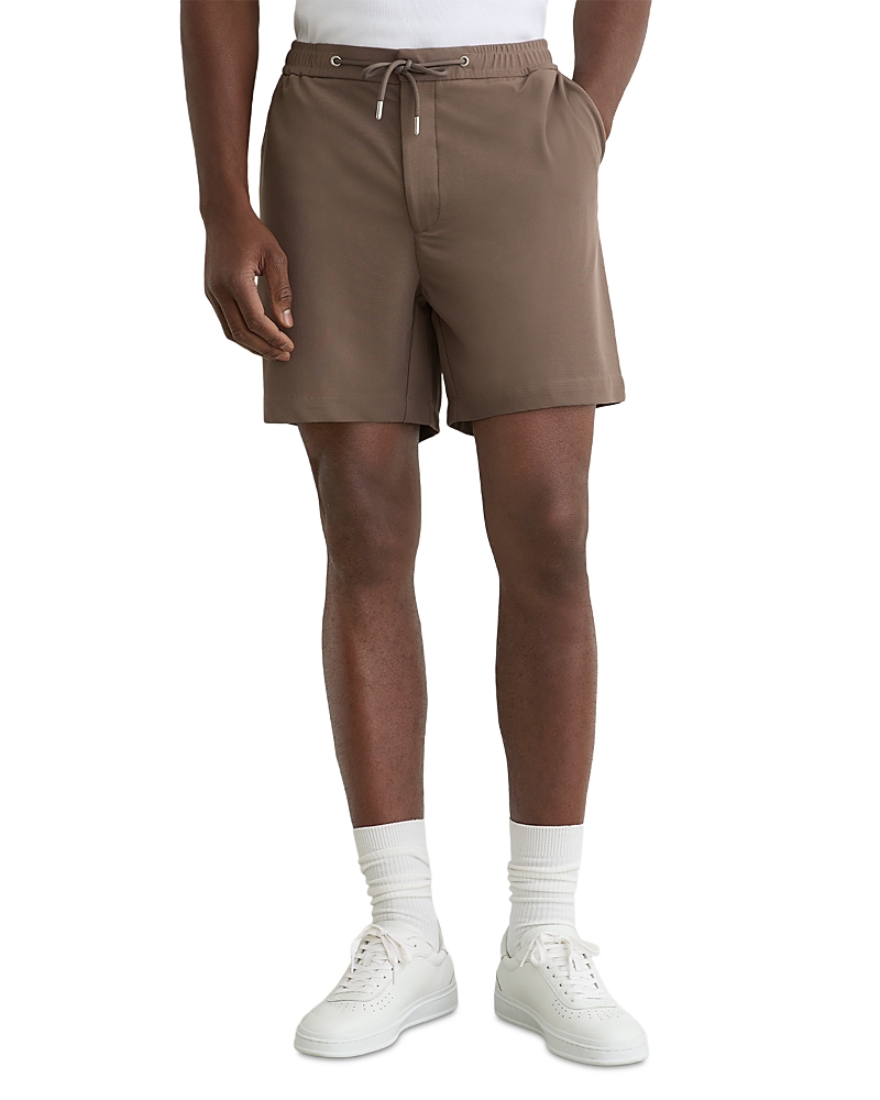 Reiss Newmark Regular Fit 6 Textured Drawstring Shorts