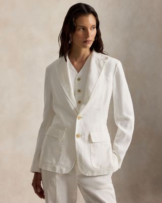 Single Breasted Linen Blazer