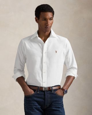 Classic Fit Long Sleeve Cotton Oxford Button Down Shirt