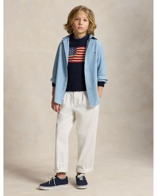 Boys' Chambray Button Down Dress Shirt - Big Kid