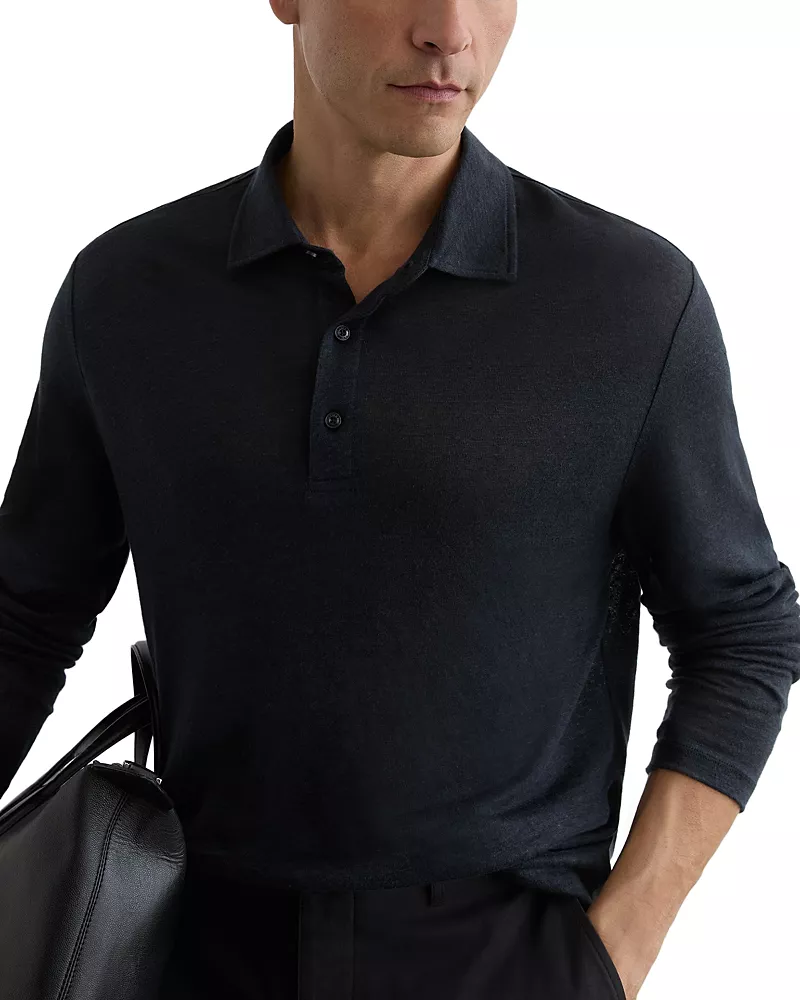 Reiss Pembroke Linen Polo Shirt