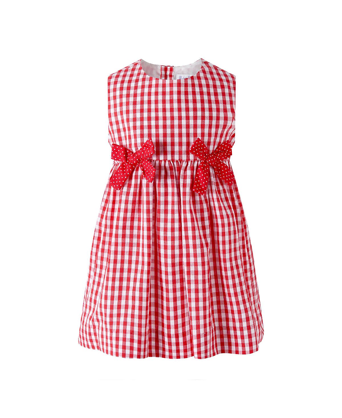 Rachel Riley Girls' Gingham Bow Dress and Bloomers - Baby