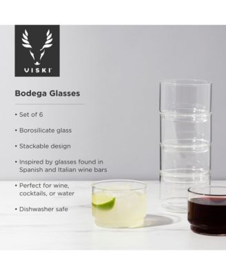  Raye Crystal Bodega Glasses, Set of 6