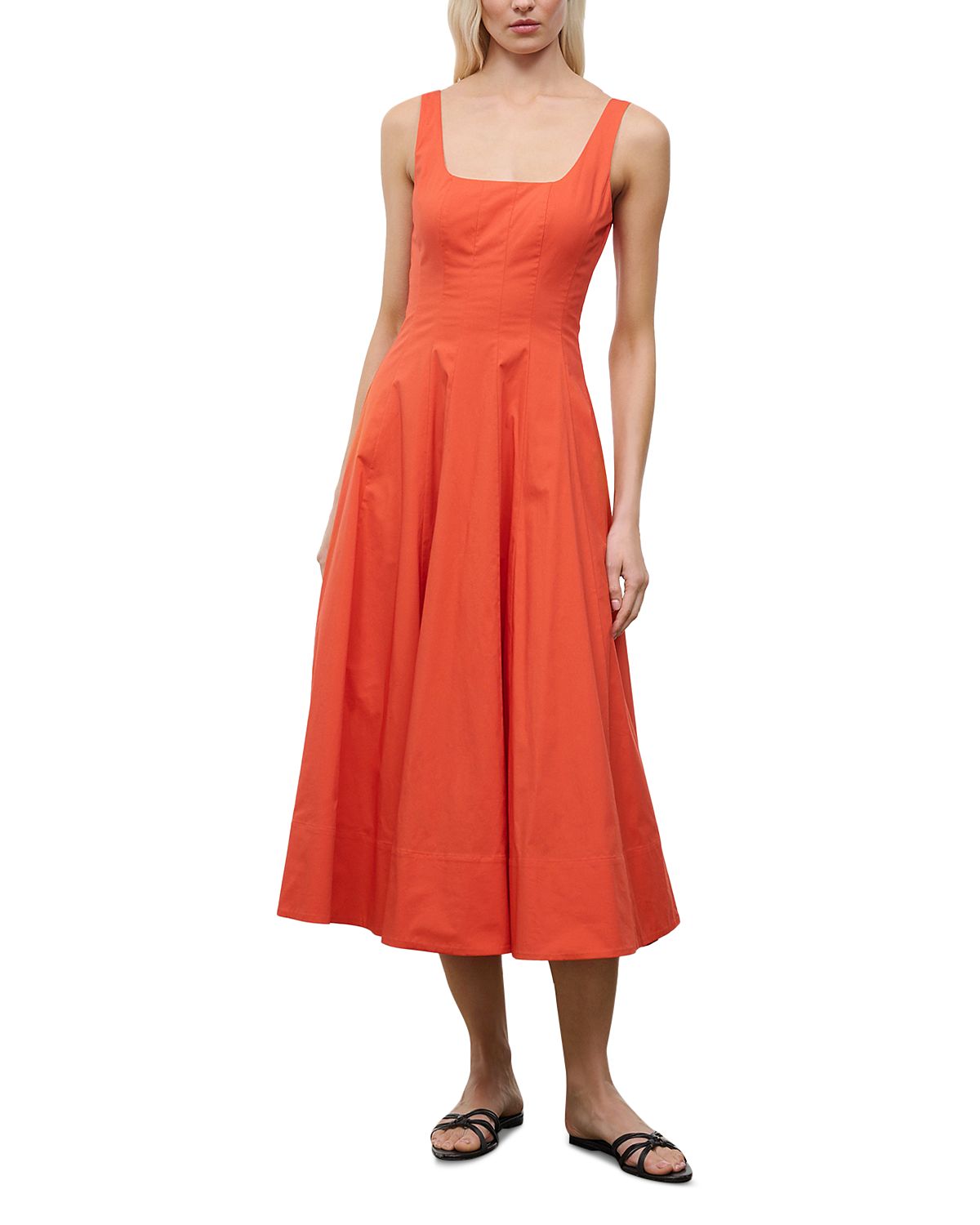Staud Wells Midi Dress