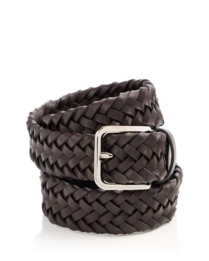 Vince Men's Woven Leather Belt