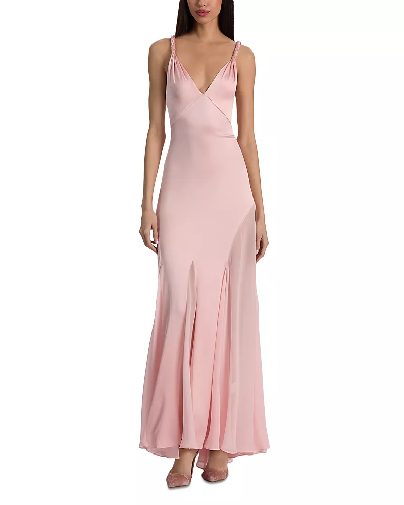 Alice and Olivia Andrina Twist Strap Dress