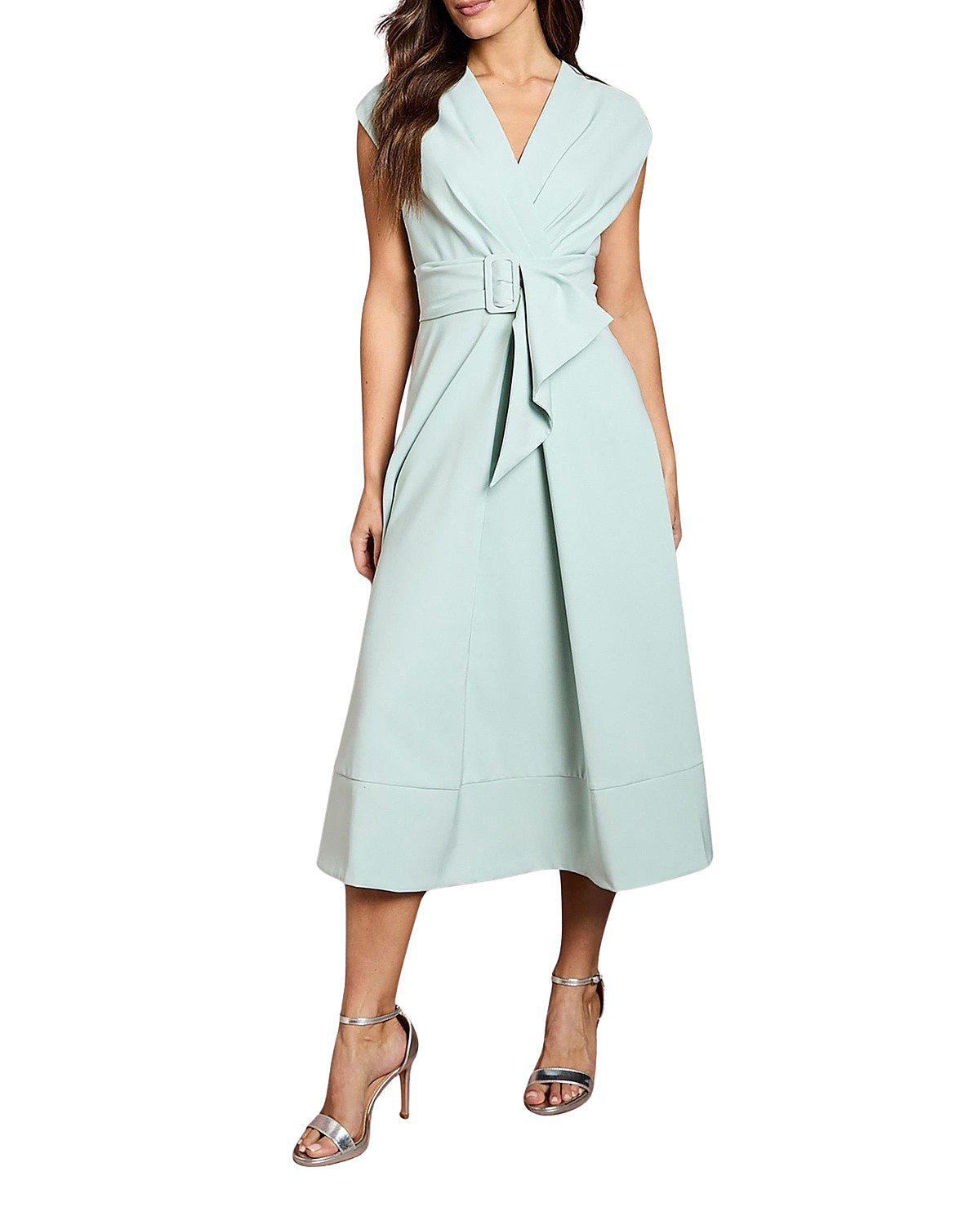 Coast Belted Crepe Dress