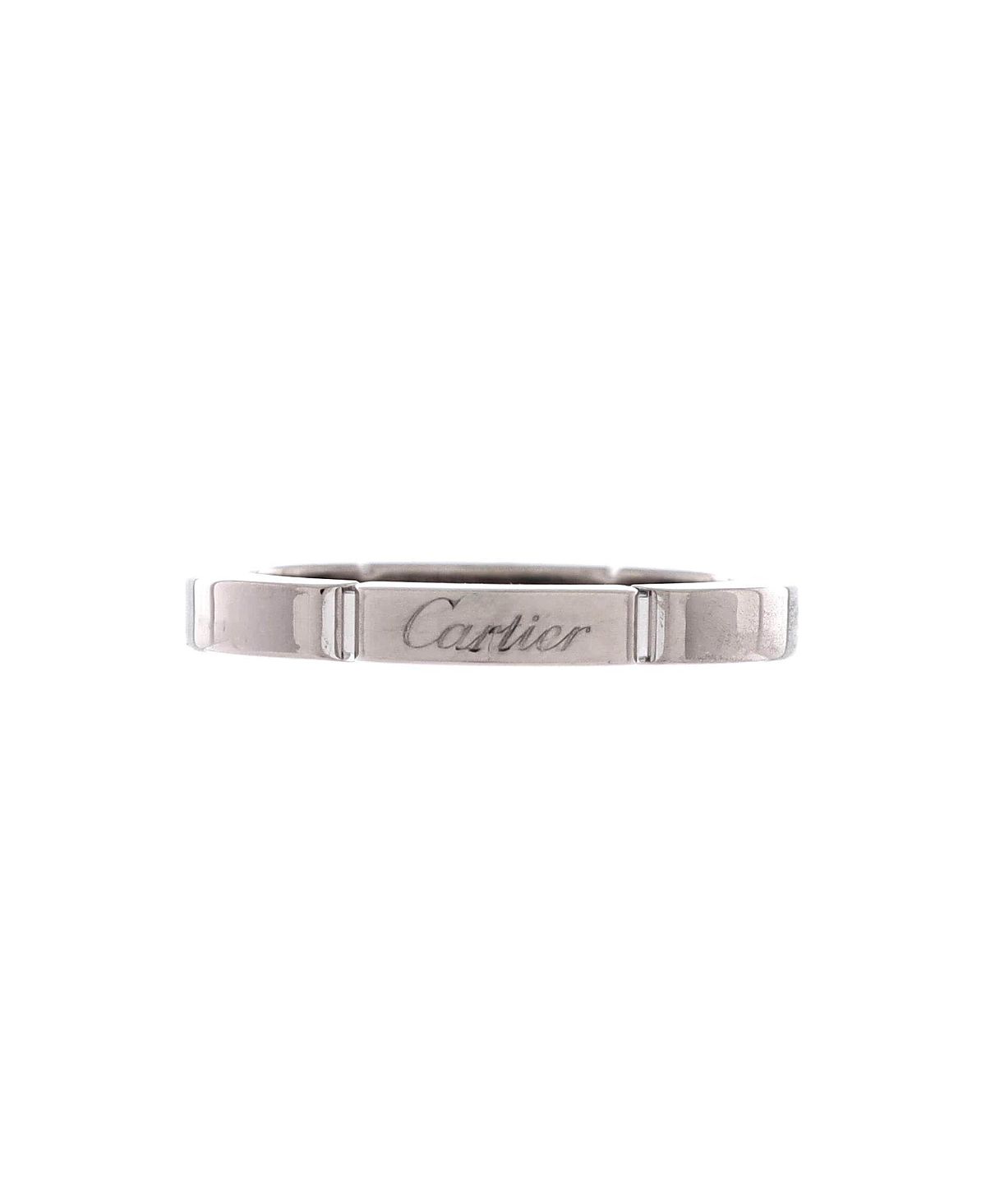 Pre-Owned Cartier Maillon Panthere Band Ring 18K White Gold