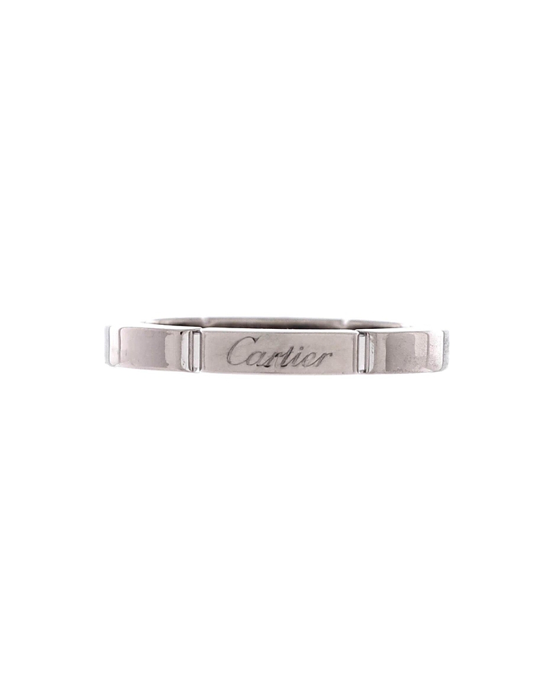 Pre-Owned Cartier Maillon Panthere Band Ring 18K White Gold