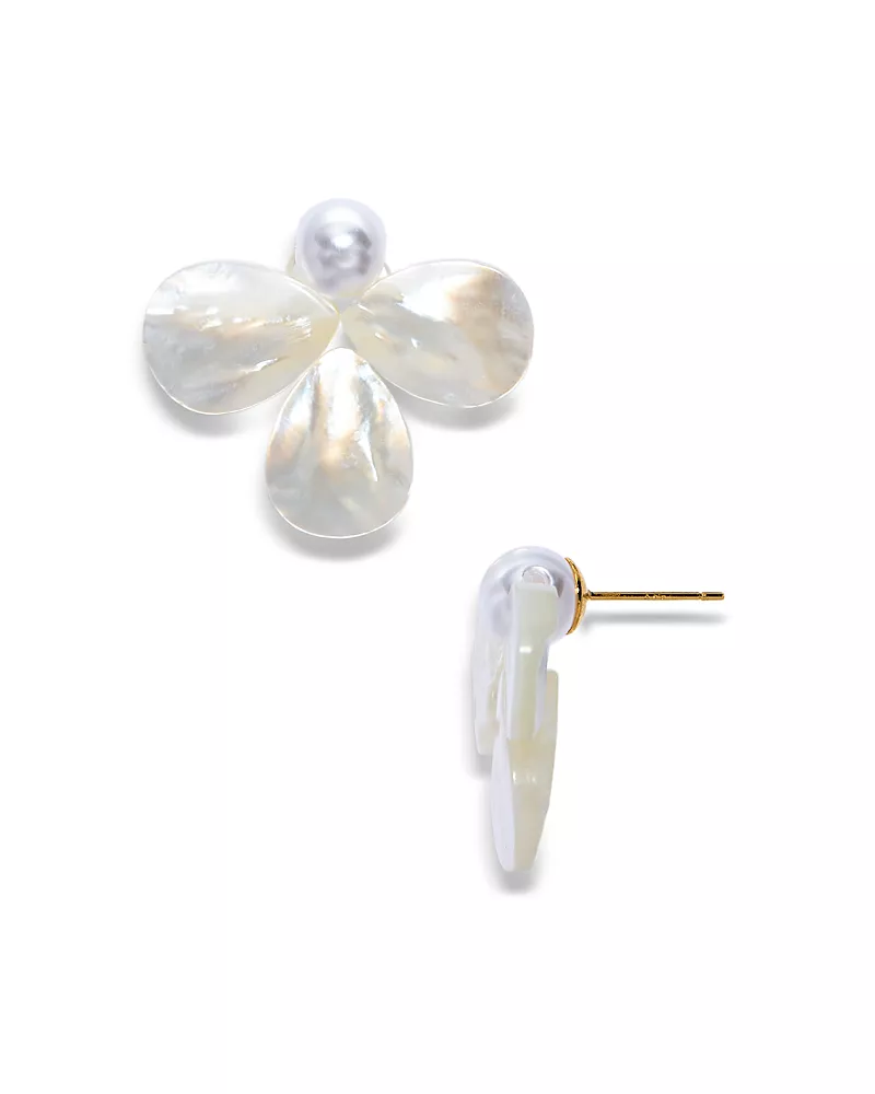 Aqua Petal Earrings - Exclusive