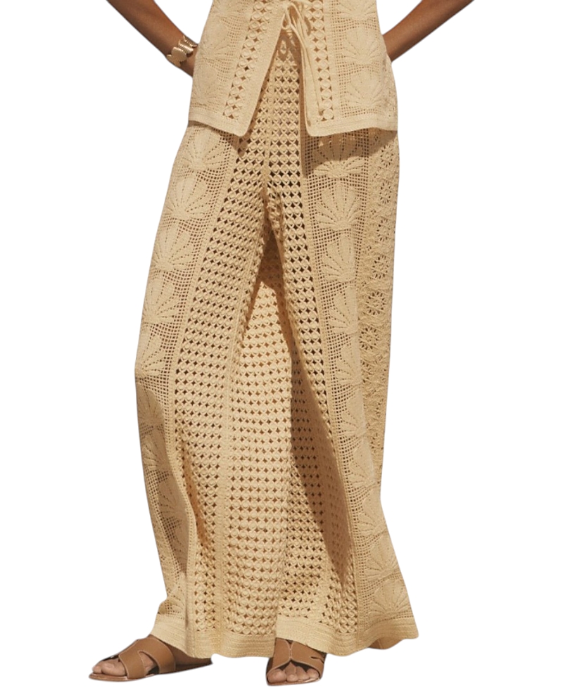 Mint Velvet Women's Crochet Knit Trousers