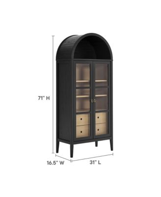  Nolan Tall Arched Storage Display Cabinet