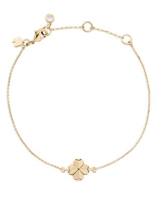Spade Flower Solitaire Bracelet