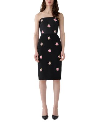 Strapless Embroidered Dress