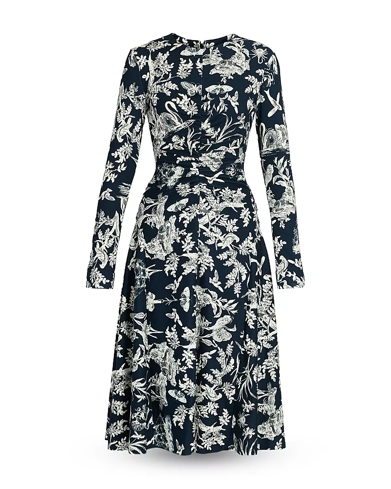 Erdem Ponte Long Sleeve Dress