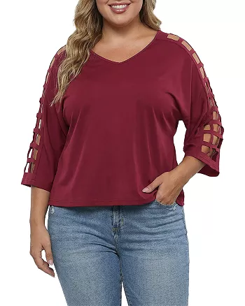 Plus size tops and blouses