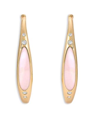 Gemstone Abyss Hoop Earrings