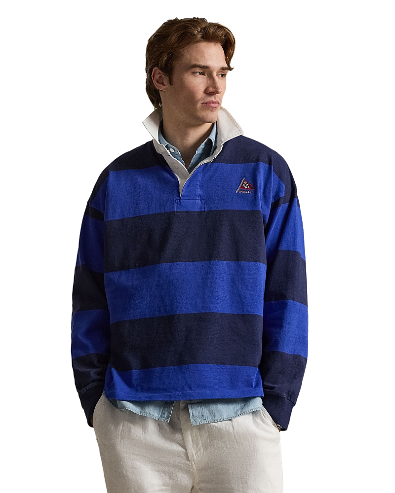 Polo Ralph Lauren Oversized Fit Stripe Jersey Rugby Shirt