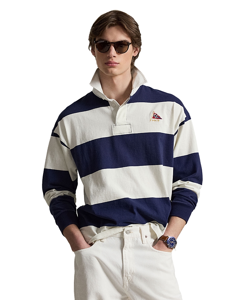 Polo Ralph Lauren Oversized Fit Stripe Jersey Rugby Shirt