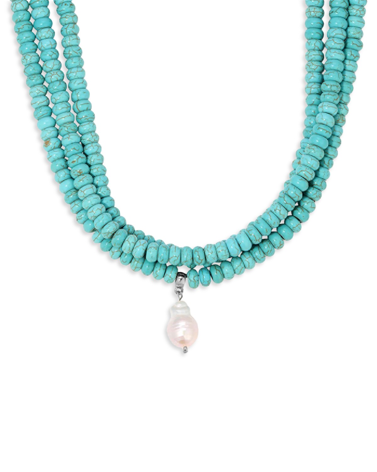 Marina Cultured Freshwater Pearl Charm Stone Beaded Multi Row Choker Necklace, 13-18"