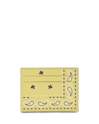 Bandana Print Leather Card Holder