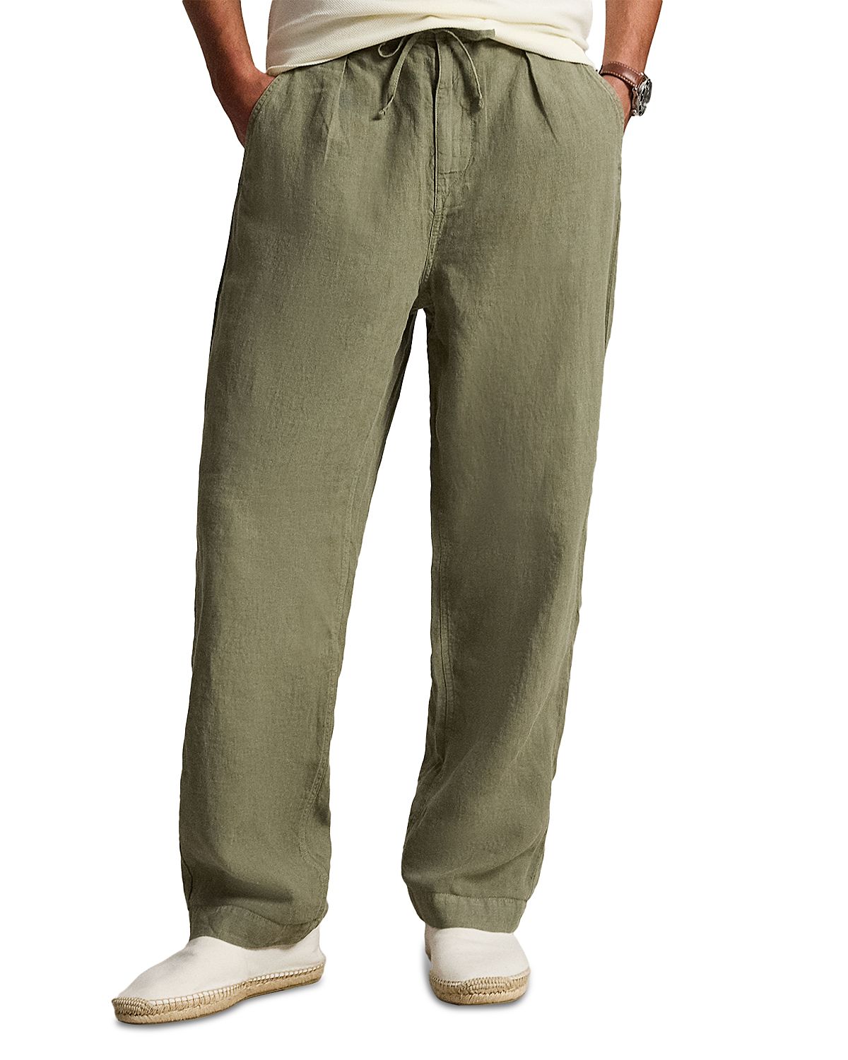 Polo Ralph Lauren Lateef Relaxed Fit Pleated Linen Pants