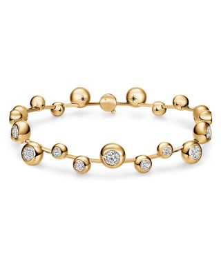 18K Yellow Gold Dream Diamond Bezel Floating Bracelet