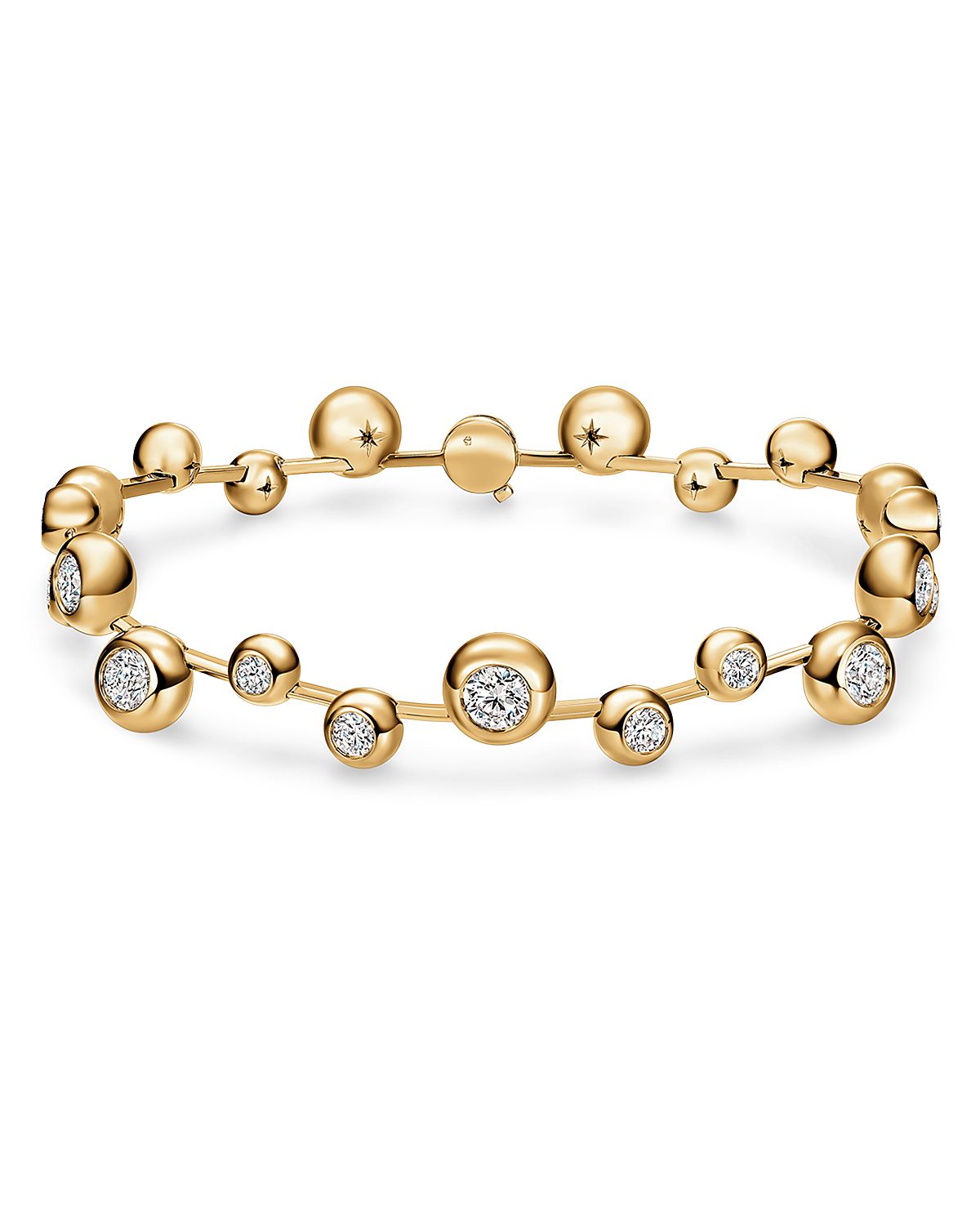 Hearts On Fire 18K Yellow Gold Dream Diamond Bezel Floating Bracelet