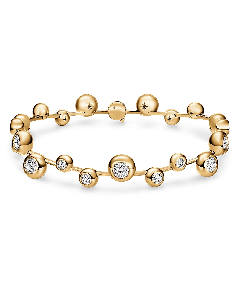 Hearts On Fire 18K Yellow Gold Dream Diamond Bezel Floating Bracelet