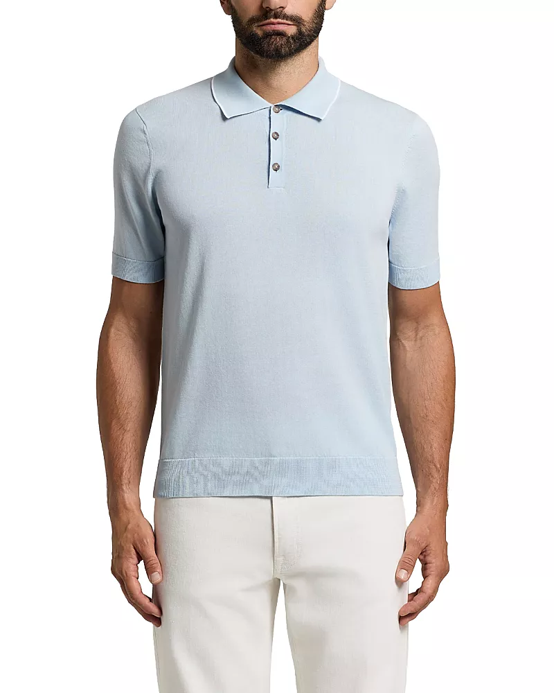 Peserico Crepe Cotton Polo Shirt