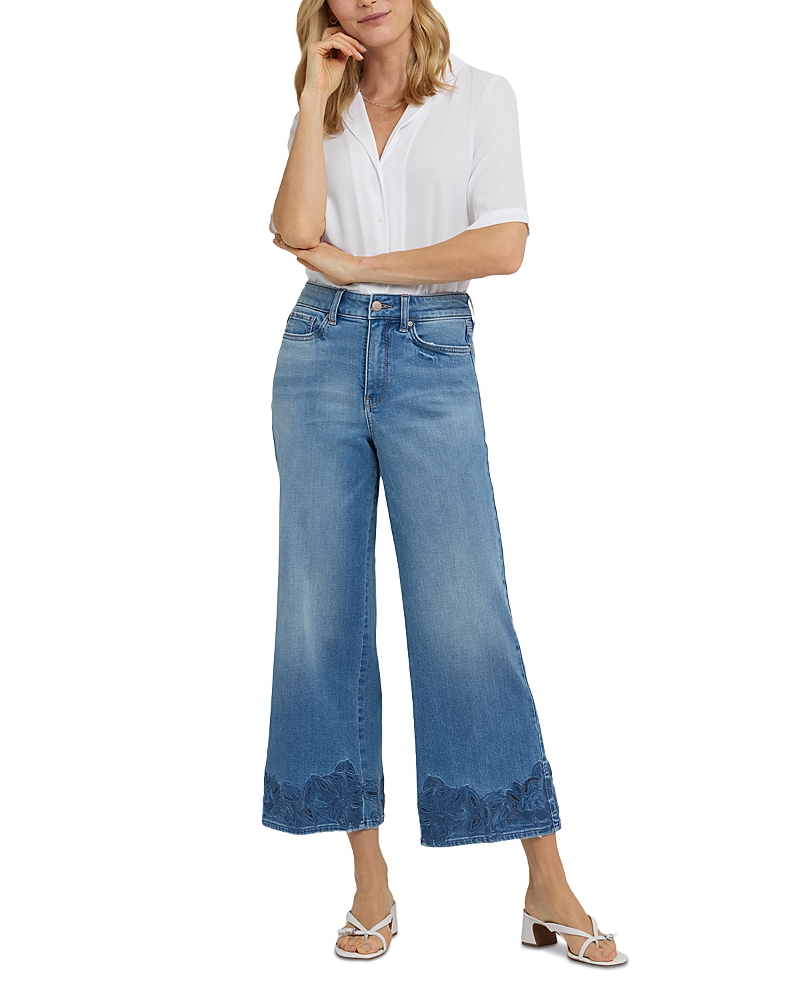 Nydj Teresa Wide Leg Ankle Jeans in Port Sea
