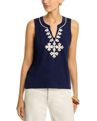Gem Coast Embellished Sleeveless Top