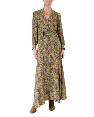 gerard darel silk dress Gerard Darel Solange Printed Silk Dress