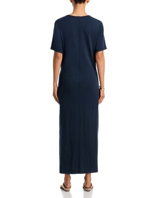 teal blue midi dress Blue Crepe Lace Midi Dress – self-portrait-US