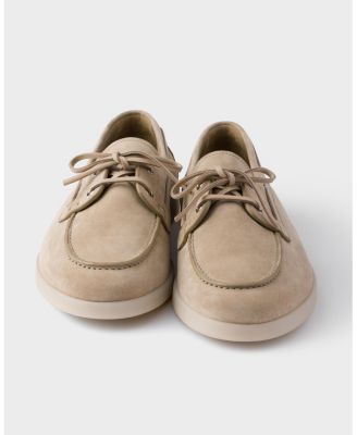 Men's Suede Boat Shoes With Laces