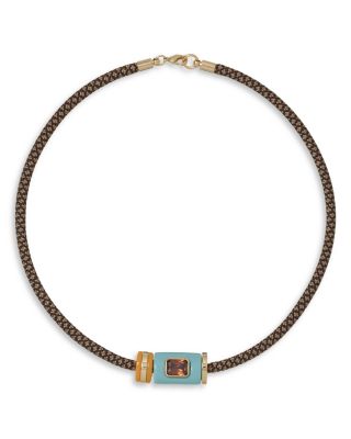 The Cylinder Cord Necklace, 15"