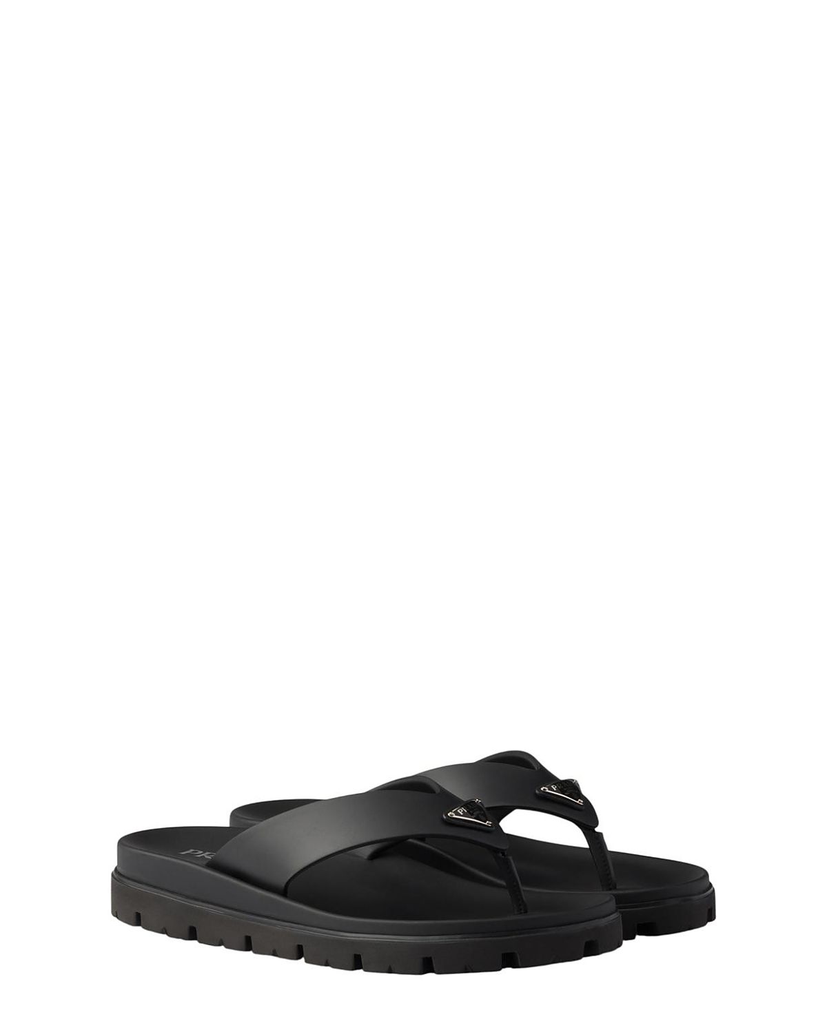 Prada Women's Rubber Thong Sandals