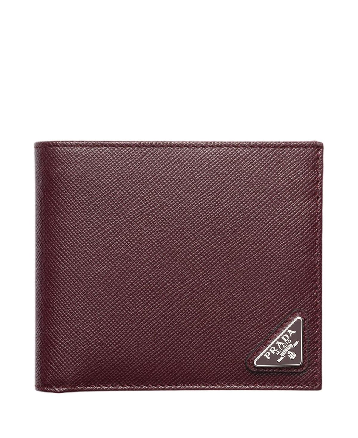 Prada Saffiano Leather Wallet With Coin Purse
