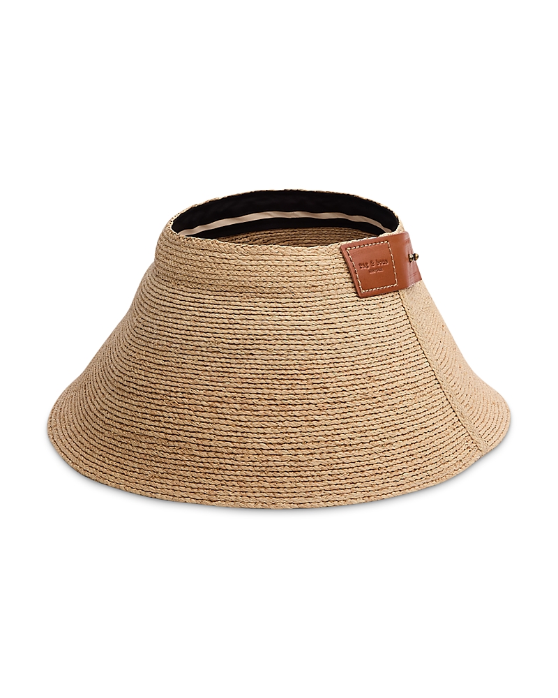 rag & bone Meredith Rollable Raffia Visor