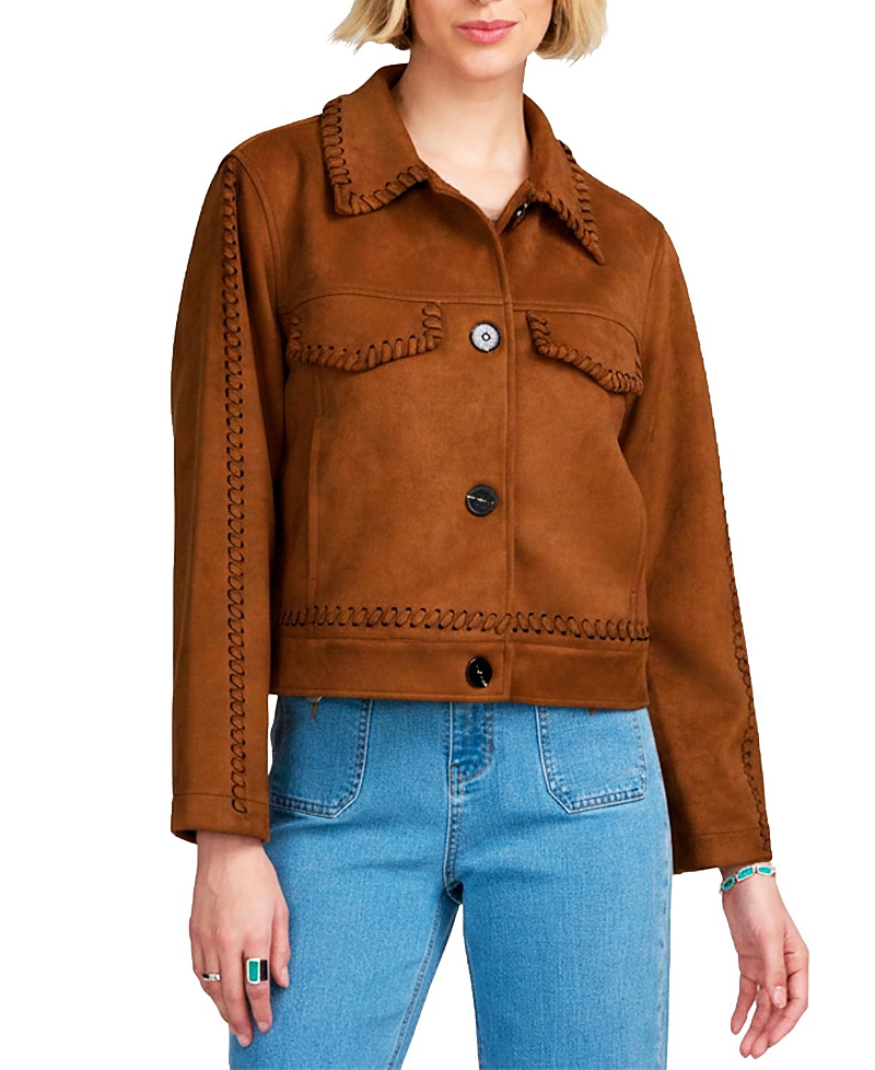 Elle Collection Faux Suede Jacket