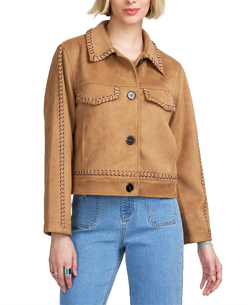 Elle Collection Faux Suede Jacket