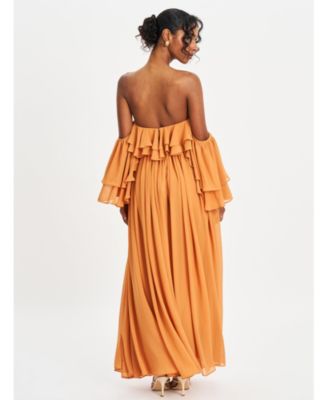 short wedding dress off shoulder A Line Ankle Length Ivory Off-Shoulder Satin Short Wedding Dress TN294 US10 / As Picture