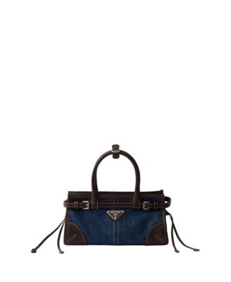 Bonnie Small Denim And Leather Handbag